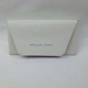 Michael Kors White Saffiano Sunglasses Eyeglasses Hard Case